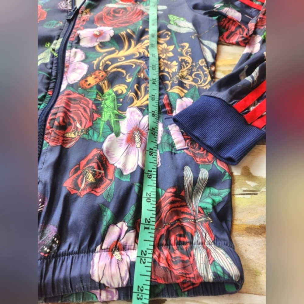 ADIDAS x RITA ORA Superstar Roses Baroque Butterflies Blue Red Track Jacket XS - Picture 10 of 16